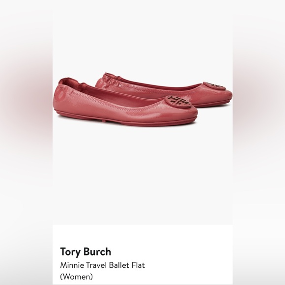 Tory Burch Minnie Travel Ballet Shoes - Washed Berry - Picture 5 of 6